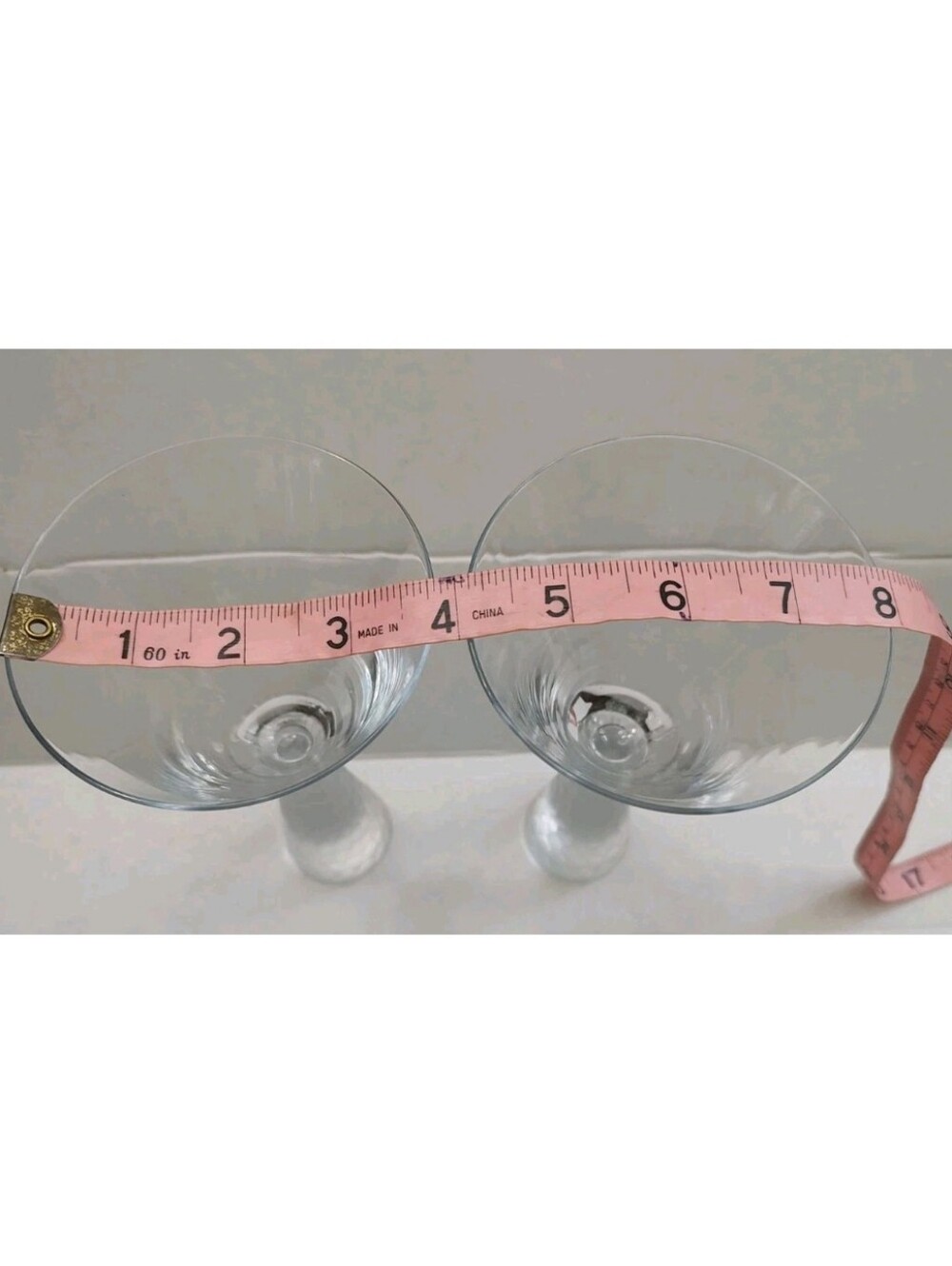 Artland Prescott Wine Martini Glass Frosted Honeycomb Stem Pedestal Set 2 EUC - Picture 7 of 9